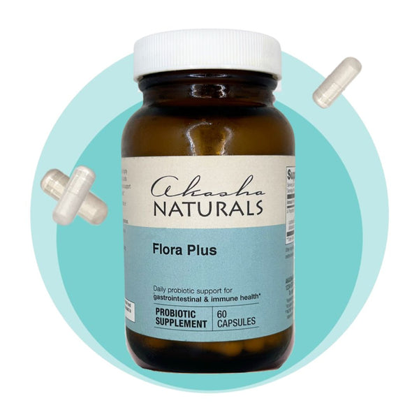 Flora Plus Probiotics - 60 Capsules – Akasha Naturals
