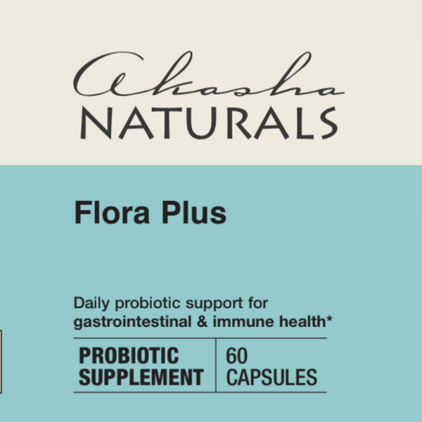 Flora Plus Probiotics - 60 Capsules – Akasha Naturals