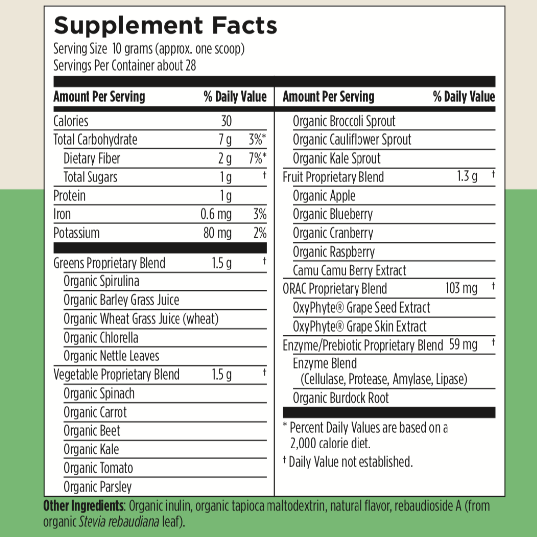 Vital Greens Powder - Organic