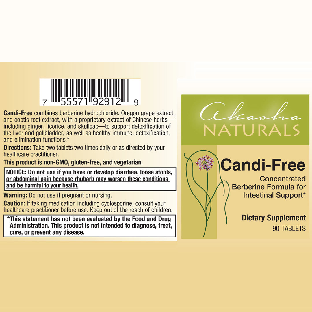 Candi Free - Berberine and Coptis - 90 Tablets
