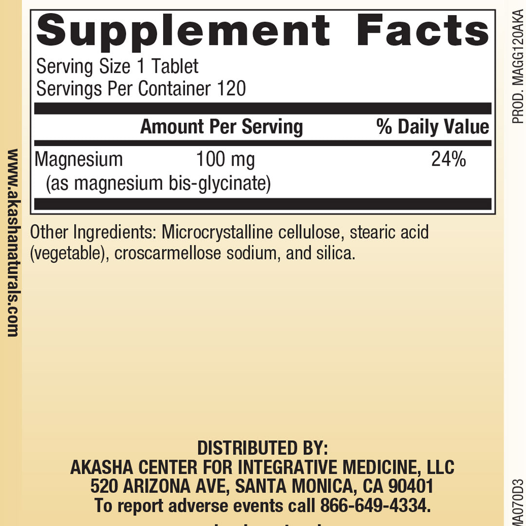 Magnesium Glycinate Supplement Facts