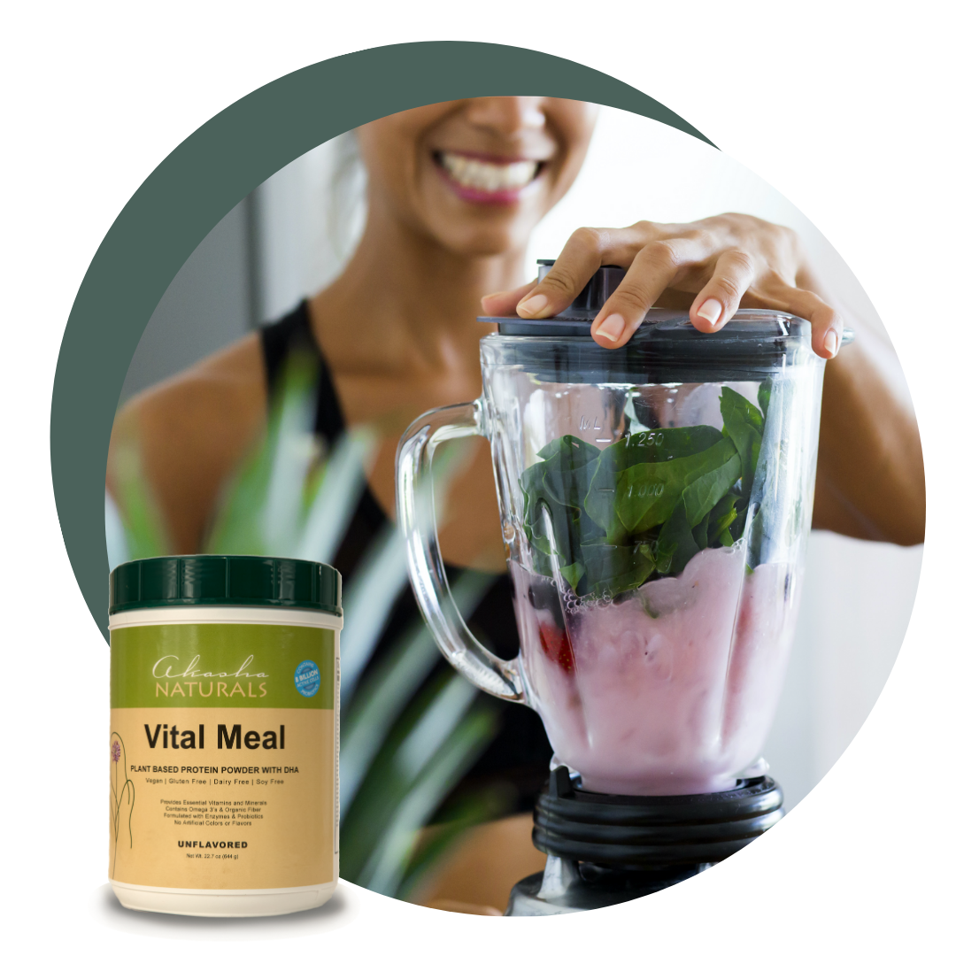 Vital Meal - Vegan Protein Powder With Probiotic & Omega-3s - 22.7 oz